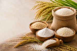 Rustic Rice Harvest Still Life